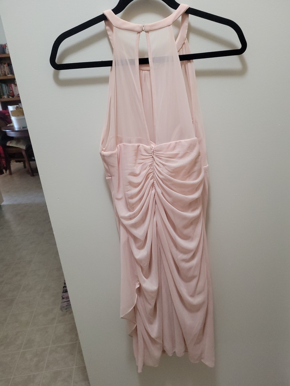David's Bridal Blush Pink Polyester Dress - Picture 2 of 3